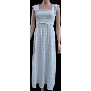 Ibiza Anne Cole Large Cotton Flutter‎ Straps Swim Cover Up, 51 in Long